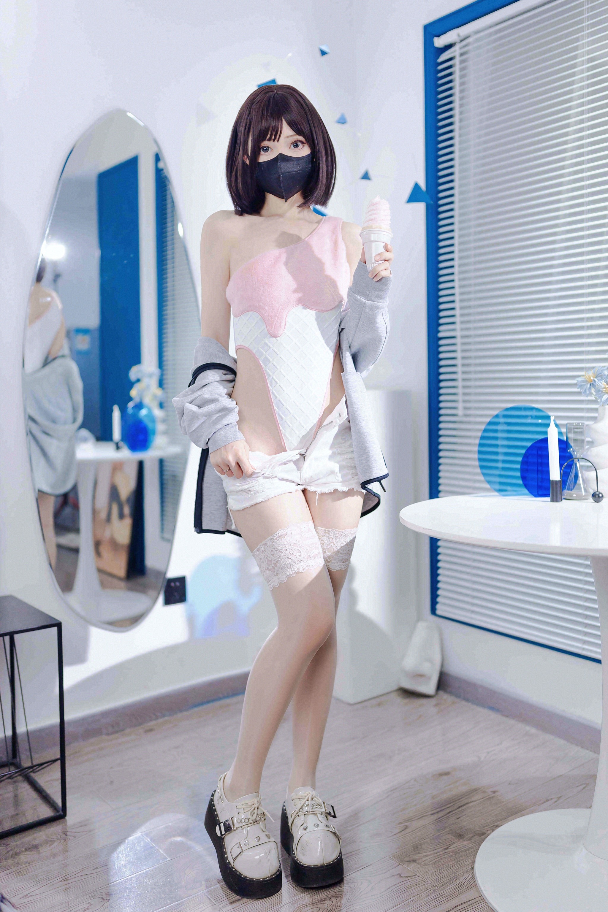 图片[1]-洛桑w伊梓 – NO.019 甜筒[40P]-XikXak